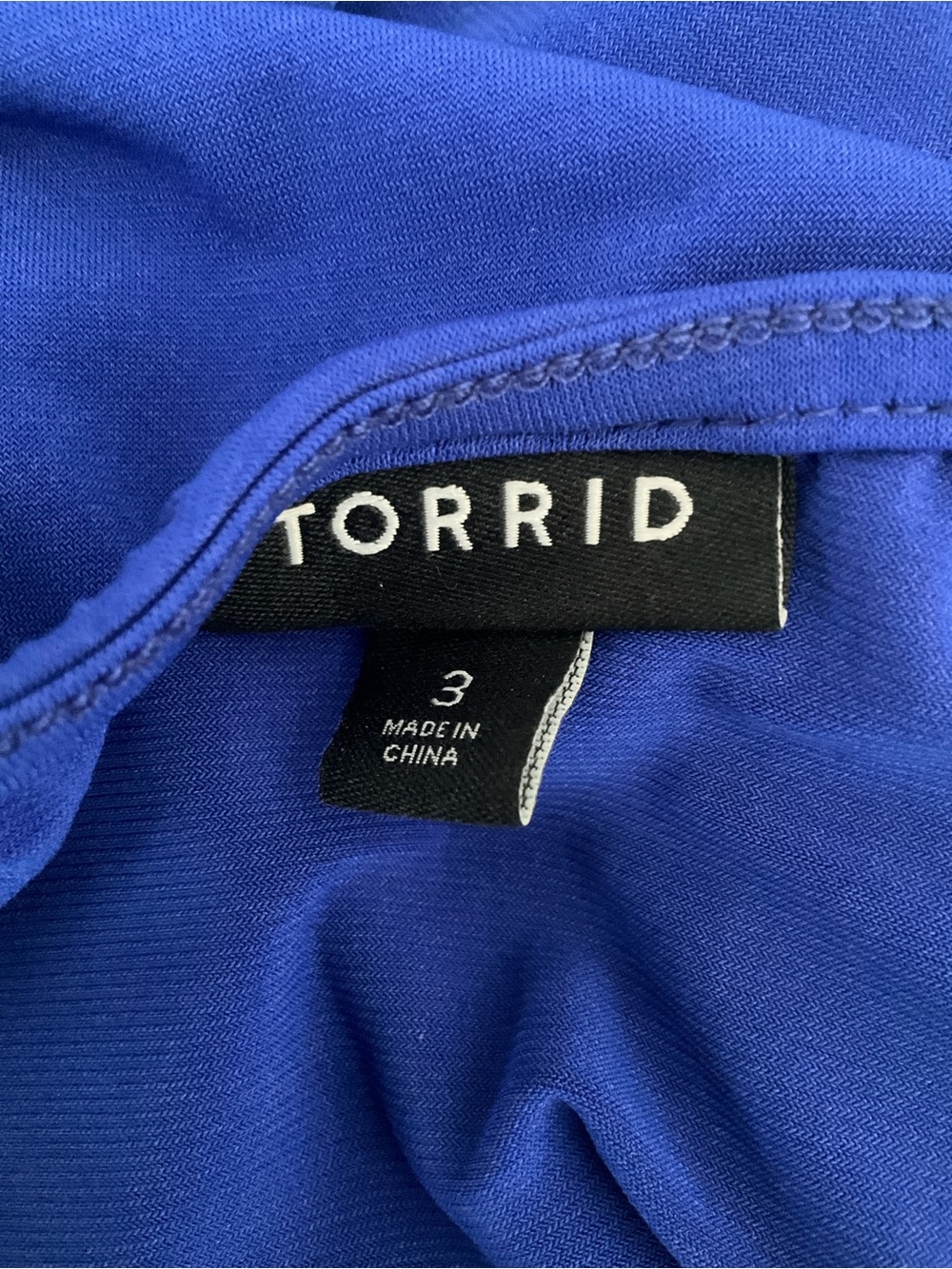 Torrid 3X Cobalt Blue Sleeveless Wrap-Style Tunic - Picture 8 of 10
